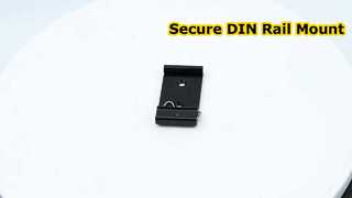 Aluminiowy zacisk stały 35 mm na szynę DIN Czarny zatrzask do montażu na szynie DIN do montażu przekaźnika