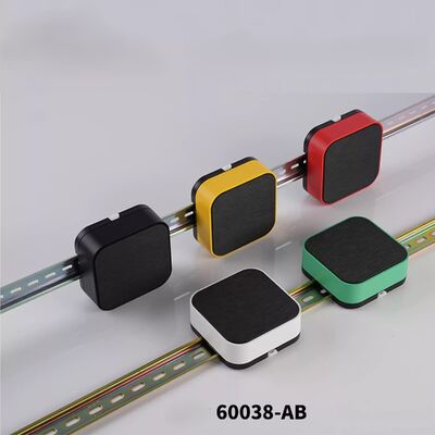 Square Plastic DIN Rail Boxes 98*98*32mm DIN Rail Mount Enclosures For Network Module