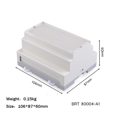 106 * 87 * 60 mm Abs Ul 94 V0 Diy Plc Obudowa na szynę Din do projektu elektroniki