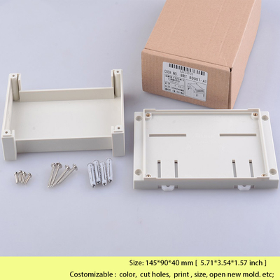 Obudowa na szynę DIN PLC do elektronicznej skrzynki przełączników Diy Skrzynka przyłączeniowa kabla 145 * 90 * 40 Mm