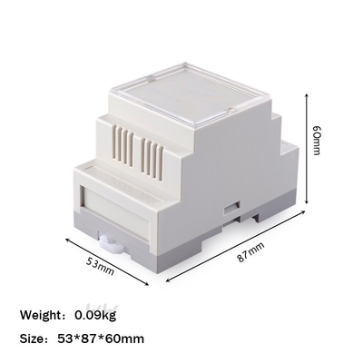 Szafka na szynę Din Szafka na płytkę drukowaną DIY Obudowa przełącznika wyjściowego Ognioodporna 53*87*60mm