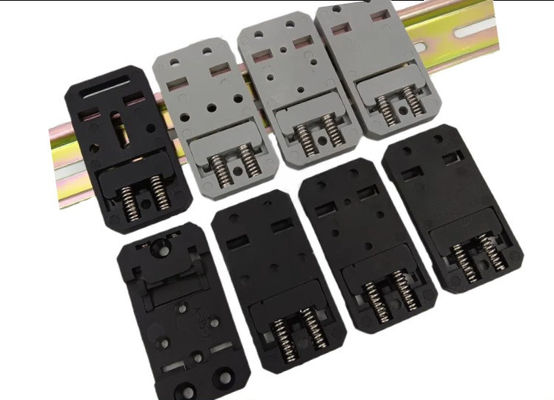 35 mm szerokość 67,5 mm długość Nylon PA66 DIN Rail Clips Mount Holder A-35-2 W kolorze czarno-szary