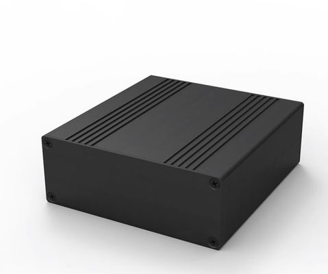 Obudowa radiatora ze szczotkowanego czarnego aluminium 106*40*110mm do płytki PCB o szerokości 100mm, skrzynka projektowa