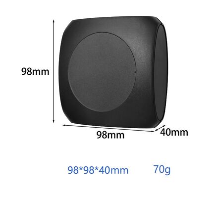 98*98*40mm Czarny obudowa sieci komunikacyjnej IoT z powierzchnią tekstury